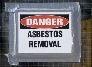 asbestos removal sign